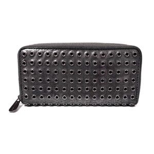 NEW - Michael Kors “Jet Set”Charcoal Metallic Studded Grommet Wallet Clutch